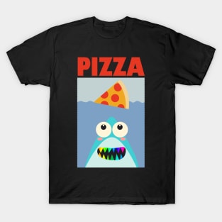 cute funny shark who loves pizza T-Shirt